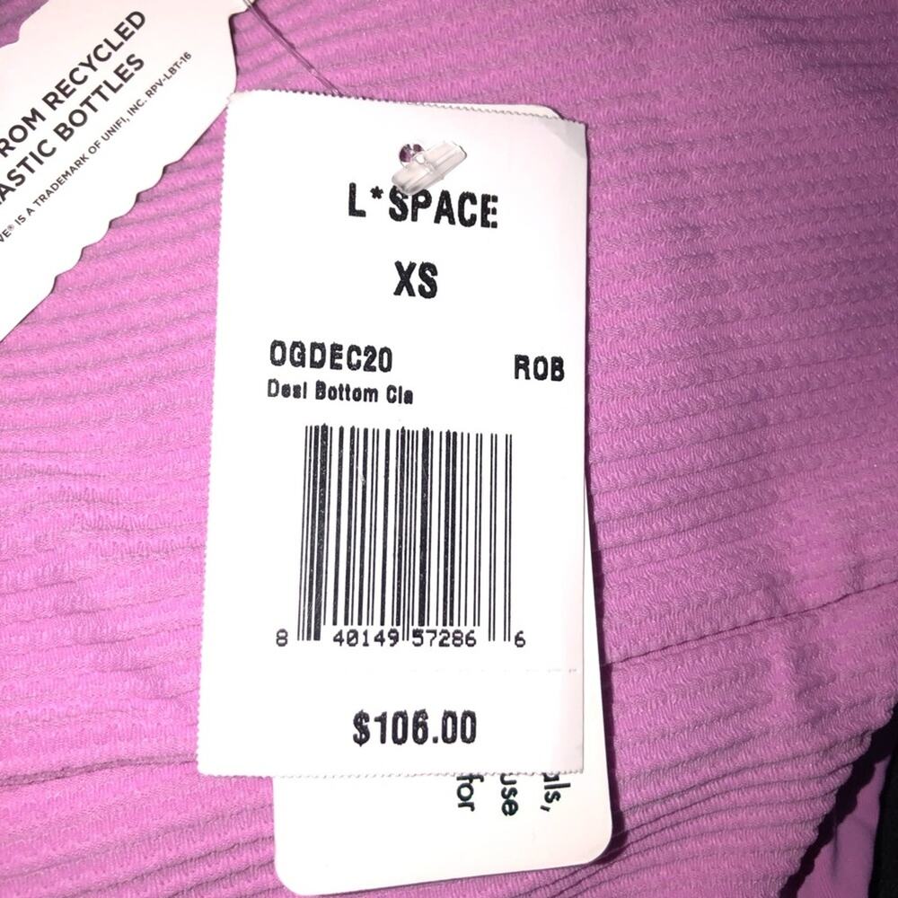 L*Space Desi High Waisted Bikini Bottom in Rosebud XS NWT - Picture 5 of 8